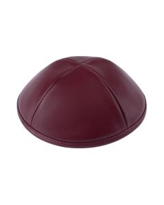 IKippah Maroon Leather Yarmulke