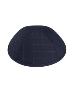 iKippah Navy Checker Yarmulke