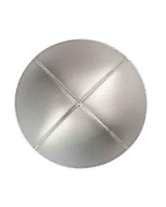 iKIPPAH Silver Leather Yarmulke