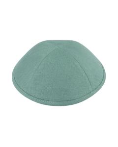 iKippah Turquoise Green Linen Yarmulke