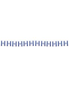 Israeli Flag Cloth Banner - 12 ft.