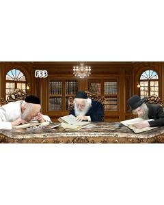 3 Litvish Rabbis - 20" x 28"