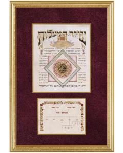 Shir Hama'alos - With Family Tree Framed