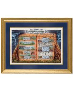 Ten Commandments Framed