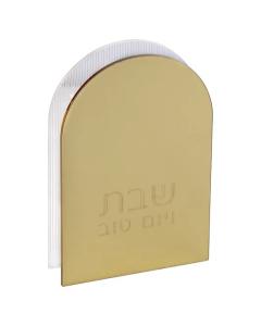 Engraved Mirror and Lucite Dome Matchbox