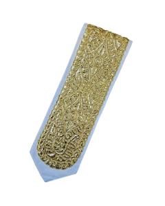 Atarah with Gold Metallic Wire Embroidery