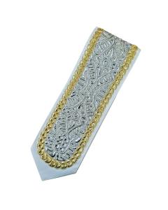 Atarah with Gold & Silver Metallic Wire Embroidery