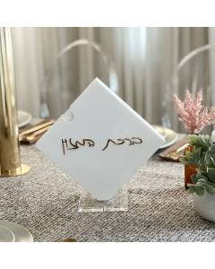 Lucite Diamond Shape Bencher Set