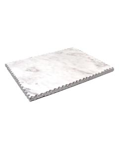 Marble Challah Board with Silver Polish