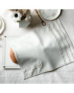 Chain Design Challah Cover - Gold
