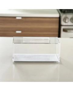 Pearl Rectangular Lucite Cake Tray - Medium