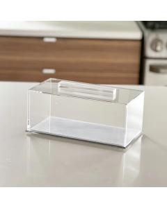Pearl Rectangular Lucite Cake Tray - Large