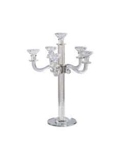 Crystal Candelabra with Mirrored Base 6 Arms
