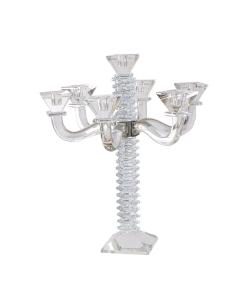 Stacked Design Crystal Candelabra - 7 Branches