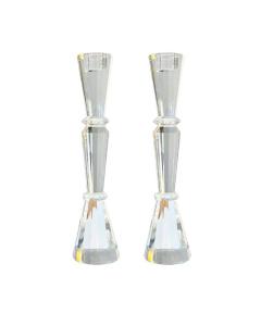 Tall Elegant Crystal Candlesticks