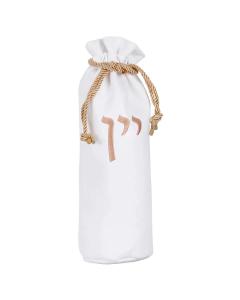 Leatherette Drawstring Pouch for Wine