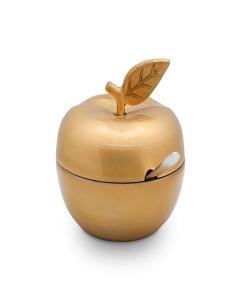 Enamel Apple Shaped Honey Dish (Gold)