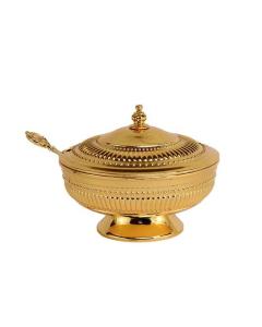 Honey Dish Beaded Design - Gold