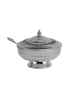 Honey Dish Beaded Design - Silver