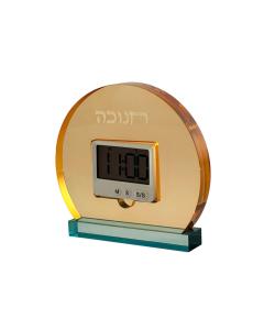 Amber & Teal Lucite Chanukah Timer