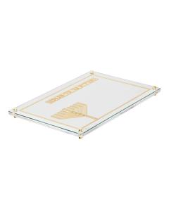 Lucite Laser Cut Chanukah Tray