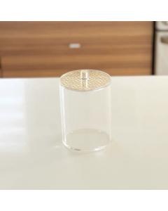 Lucite Cookie Jar with Laser Cut Lid - Medium
