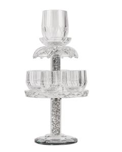 Crystal Fountain Cup Set with Inner Stones