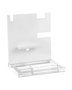Lucite Men's Accessories Display Stand - Clear & White