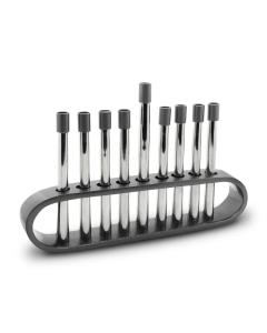 Aluminium Menorah with Swirls