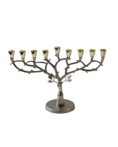 Tree Design Metal Menorah