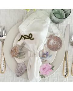 Lucite Yom Tov Napkin Ring Set