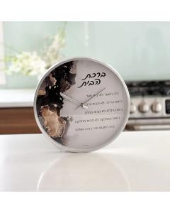 Painted Birchas Habayis Clock