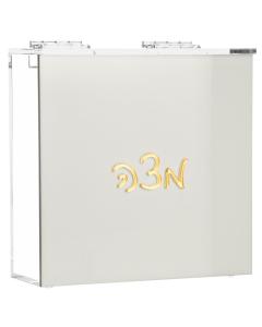 Lucite Matzah Box - Gold