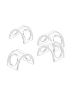 Napkin Rings with Slots For Place Cards - Clear