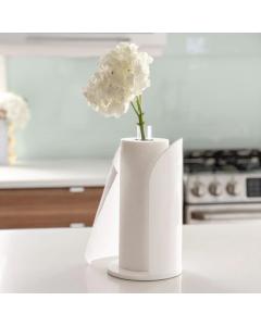 Lucite Paper Towel Display Stand with Vase