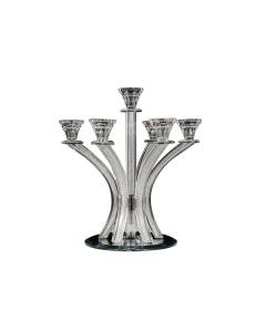 Crystal Candelabra with Silver Inner Net Design 7 Arms