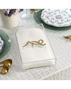 Paper Towel Box with Shabbos Weight (Gold)