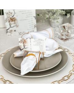 Simanim Place cards - Toile Design - 4/PK