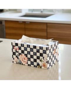Chic Checkered Tissue Box