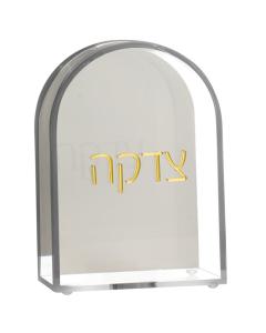 Lucite Tzedakah Box