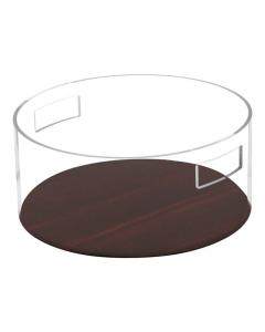 Lucite Wood Look Wash Bowl