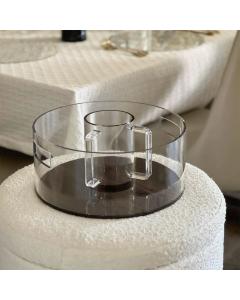 Lucite Wood Look Wash Cup