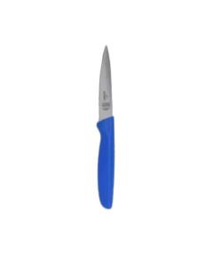 Straight Edge Knife Pointed Tip - 4.5" Blade - Blue