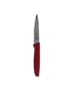 Straight Edge Knife Pointed Tip - 4.5" Blade - Red