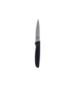 Straight Edge Knife Pointed Tip - 4.5" Blade - Black