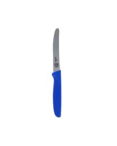 Serrated Knife Curved Tip - 4.5" Blade - Blue