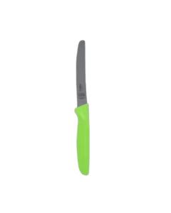 Serrated Knife Curved Tip - 4.5" Blade - Green