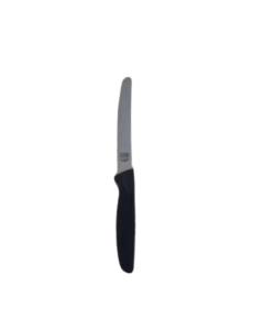 Serrated Knife Curved Tip - 4.5" Blade - Black