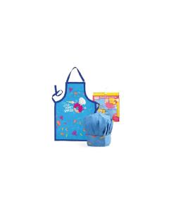 Little Donut Baker Kids Apron and Chef Hat Set