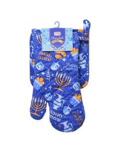 Chanukah Oven Mitt and Pot Holder Set